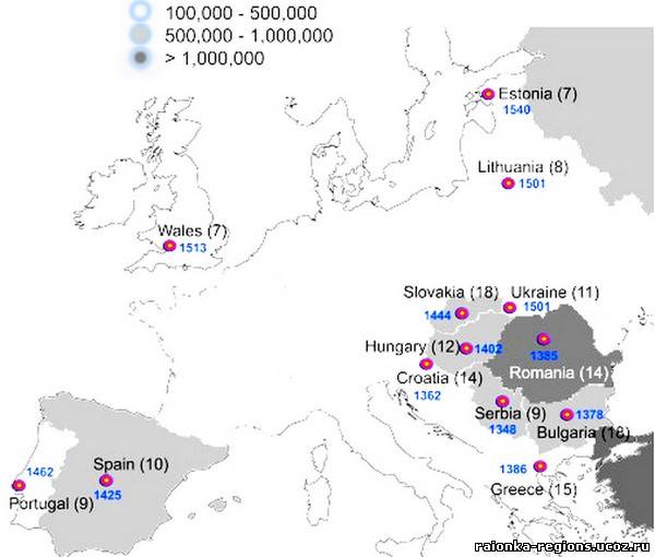 Племя «Цы с Ганга» пришло в Европу 900 лет назад (карта)